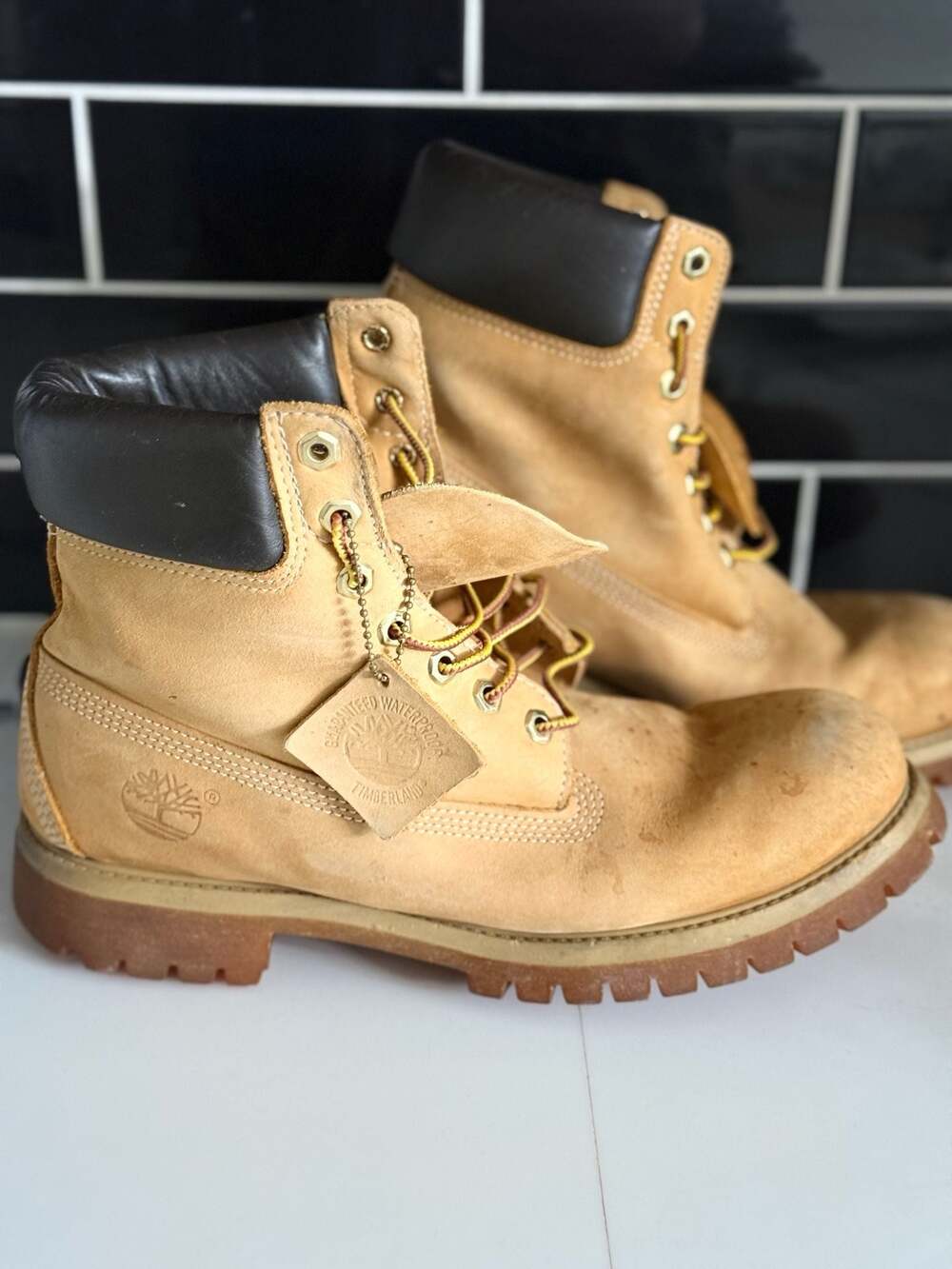 Timberland 6-Inch Premium Waterproof Nubuck Boots - Picture 2 of 7